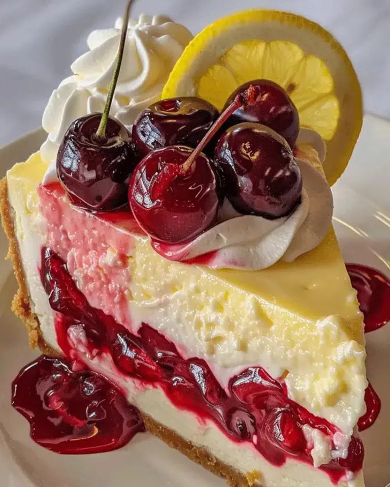 Best Cherry Lemon Cheesecake Recipe – No-Bake Delight