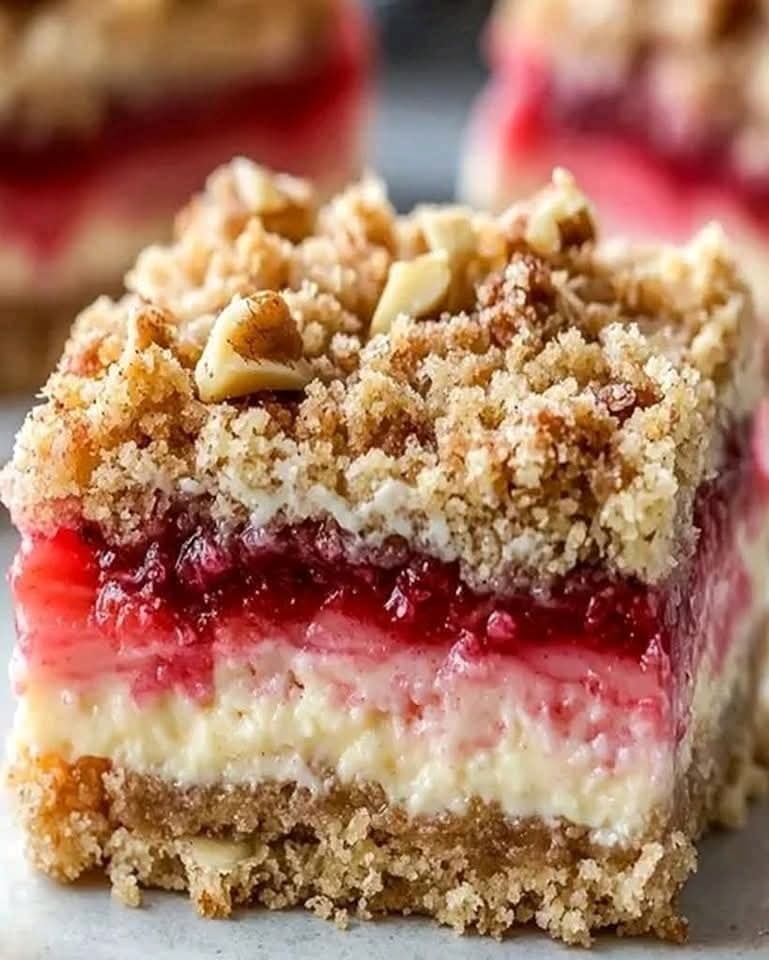 Easy Creamy Rhubarb Cream Cheese Bars Ready in 30 Minutes