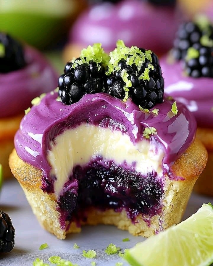 Ultimate Blackberry Lime Cheesecake Cupcakes Ready in 30 Minutes