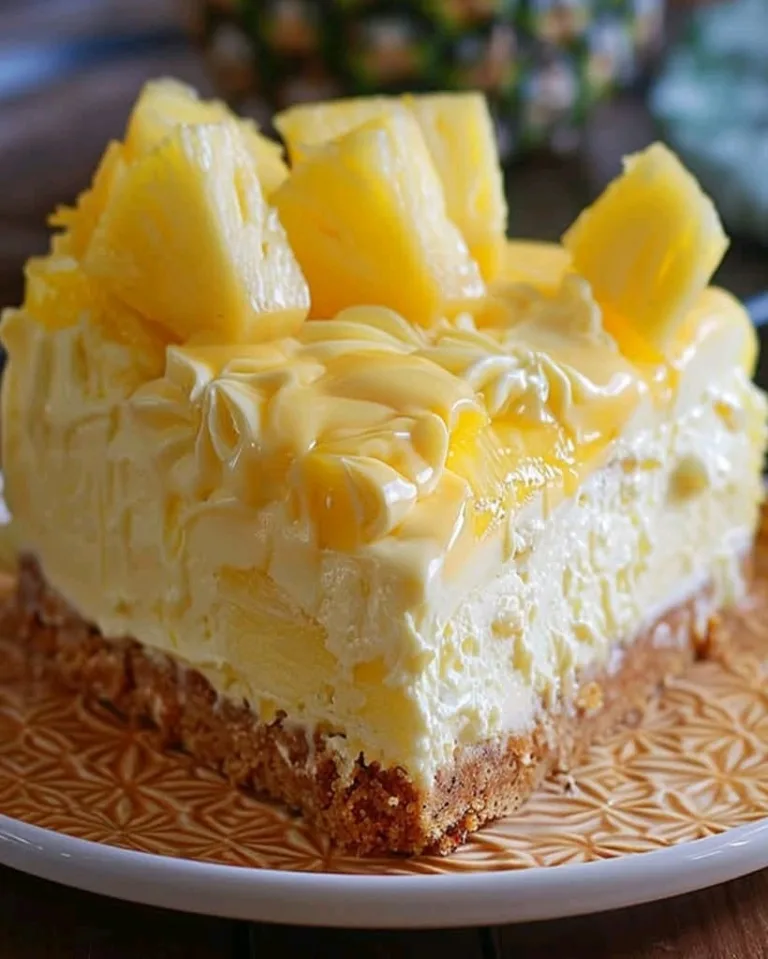 Easy Pineapple Heaven Cheesecake – No-Bake Delight