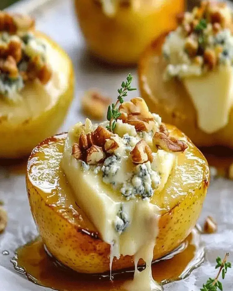 Easy Roasted Pears with Blue Cheese and Honey Ready in 30 Minutes
