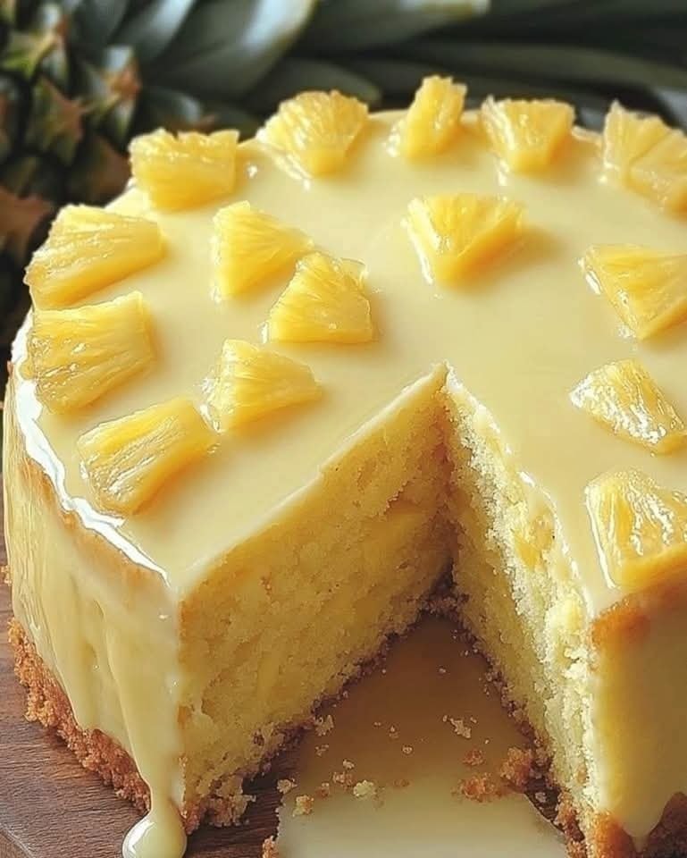 Easy Juicy Pineapple Cake Ready in 30 Minutes