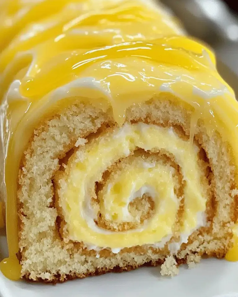 Easy Lemon Cream Roll Cake – Ready in 30 Minutes