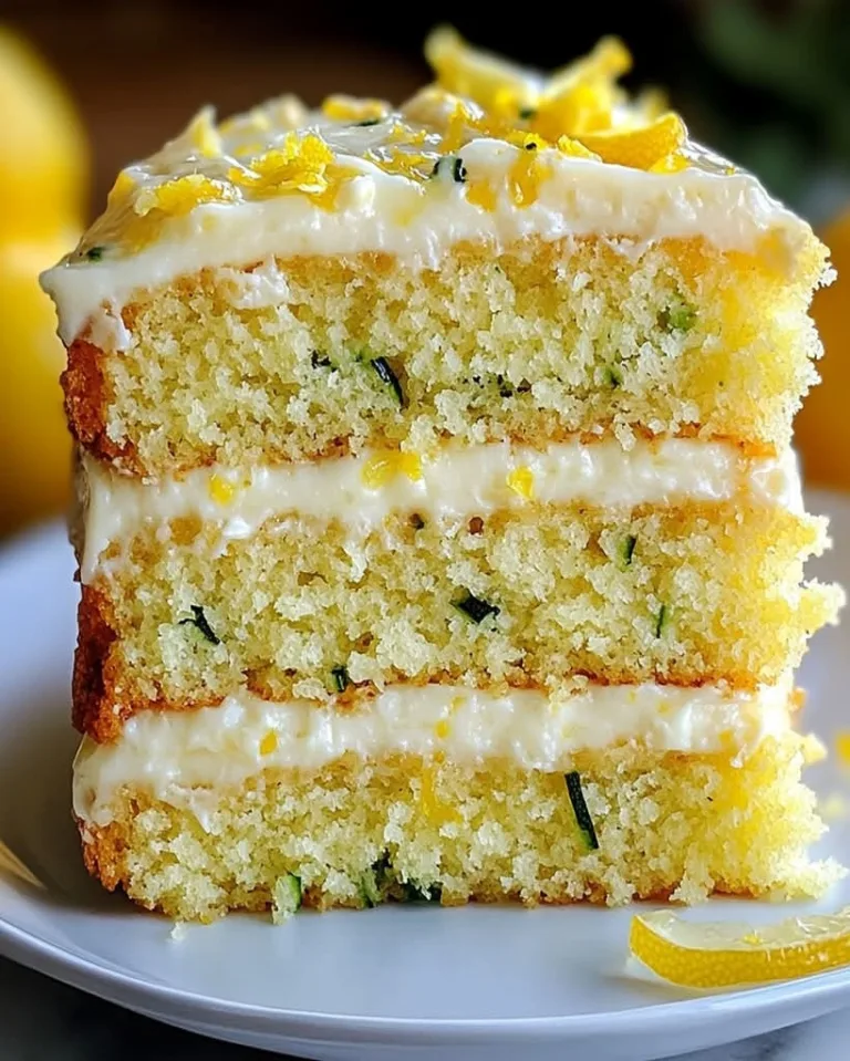 Best Lemon Zucchini Cake with Cream Cheese Frosting