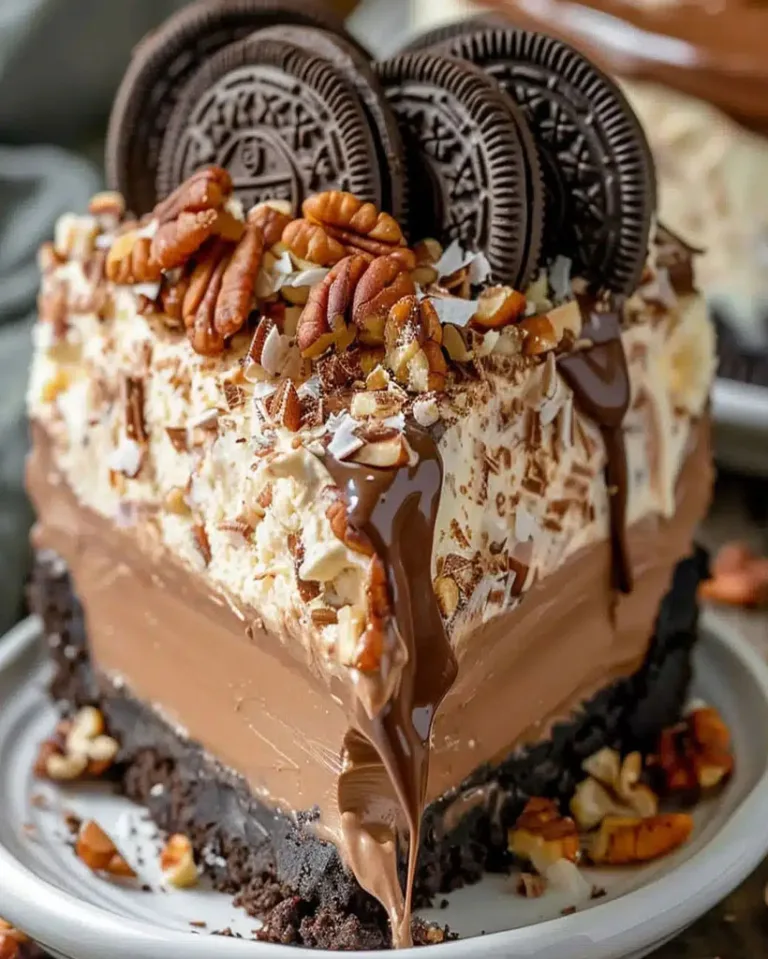 Easy No-Bake German Chocolate Cheesecake Ready in 30 Minutes