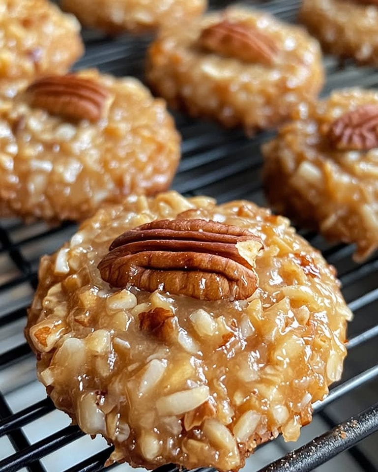 Easy No Bake Pecan Coconut Praline Cookies Ready in 30 Minutes