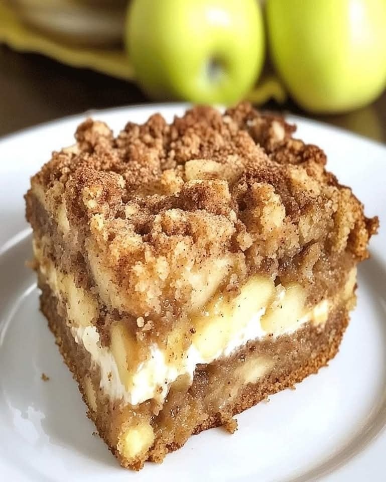 Best Apple Coffee Cake with Cream Cheese Filling Ready in 30 Minutes