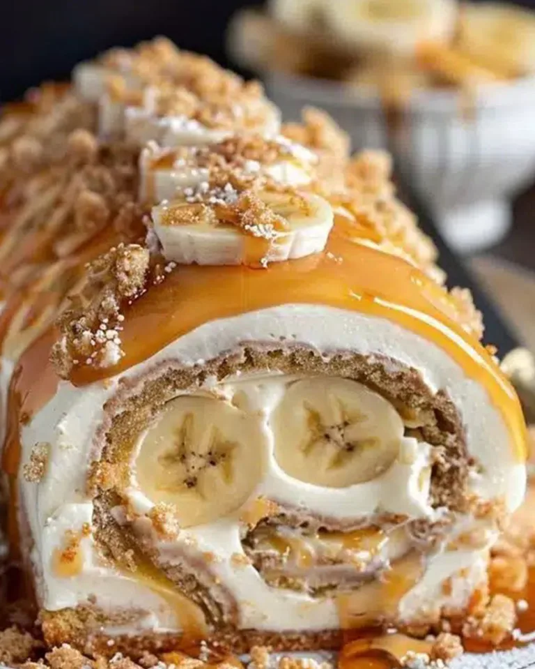 Ultimate Irresistible Banana Caramel Roll Cake – Ready in 30 Minutes