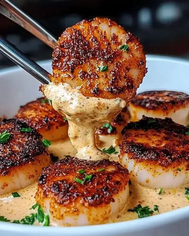 Best Seared Scallops with Spicy Cajun Cream Sauce Ready in 30 Minutes