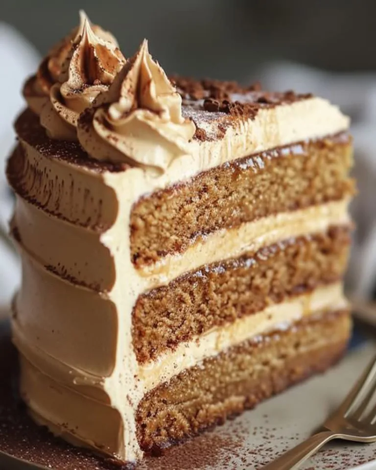Easy Irresistible Caramel Coffee Buttercream Cake Recipe