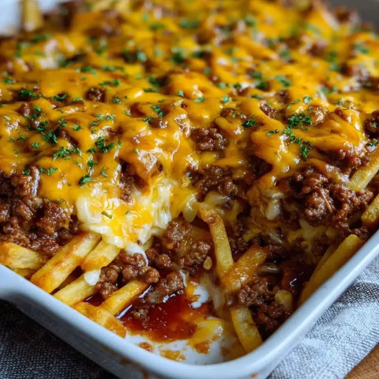 Easy Cheeseburger French Fry Bake – Ready in 30 Minutes