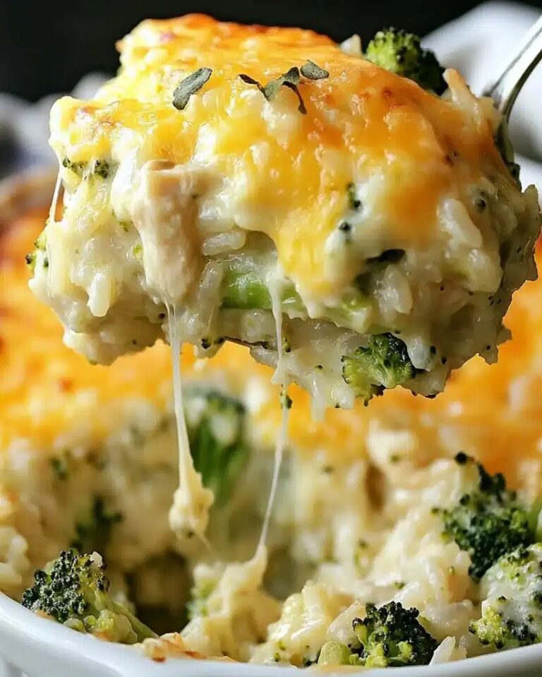 Easy Cheesy Chicken Broccoli Rice Casserole Ready in 30 Minutes