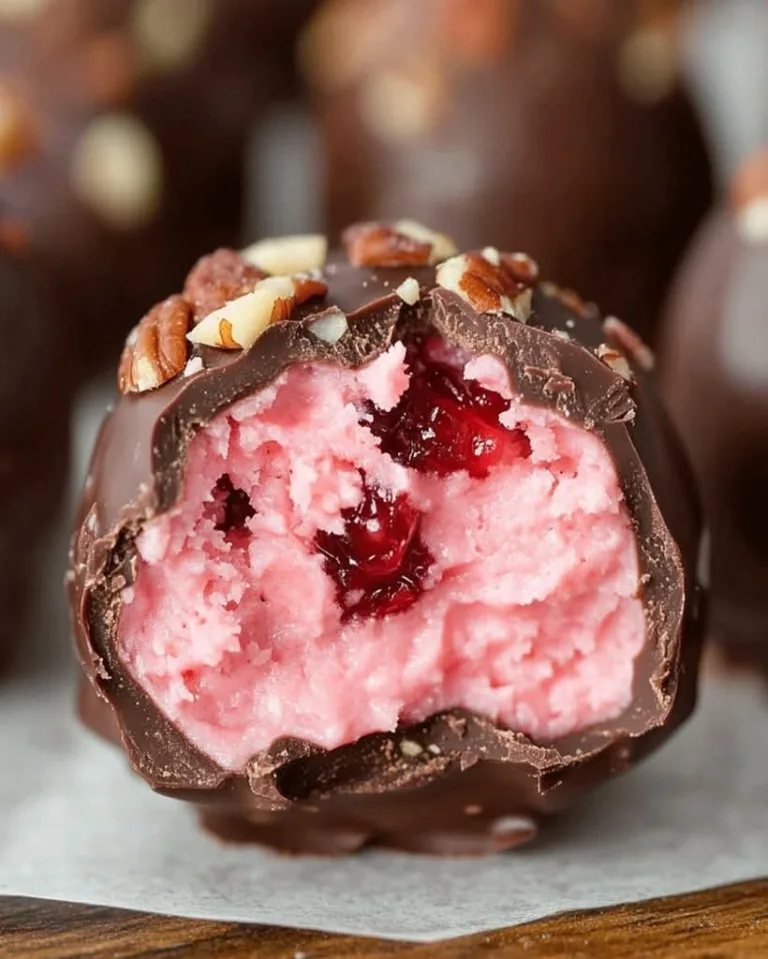 Easy Chocolate Maraschino Cherry Coconut Truffles Ready in 30 Minutes