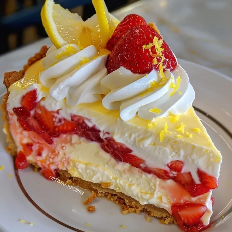 Best Delectable Lemon Strawberry Cheesecake – No-Bake Delight