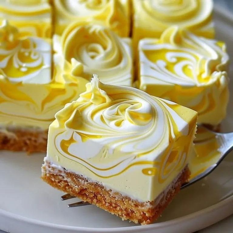 Best Lemon Marbled Cheesecake Bars – Ready in 30 Minutes