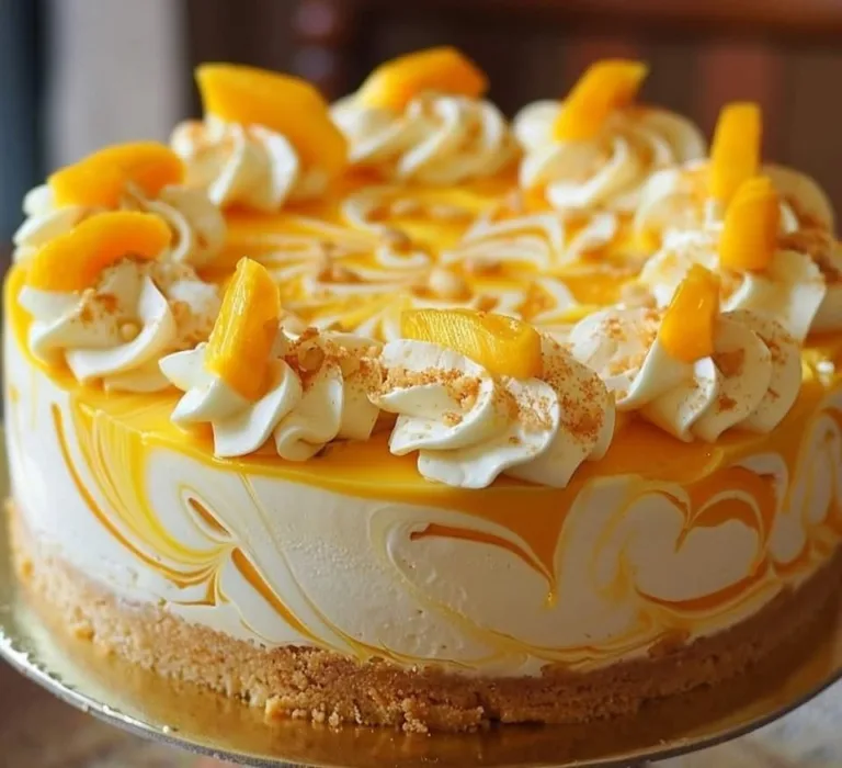 Ultimate Luxurious Mango Mousse Cheesecake – No-Bake Delight