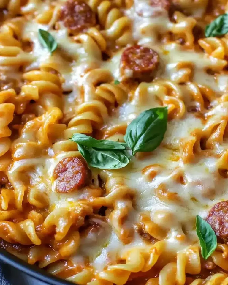 Easy One Pot Cheesy Sausage Pasta Ready in 30 Minutes