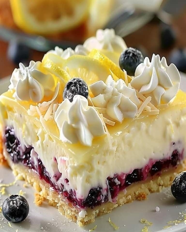 Best Refreshing Lemon Blueberry Cheesecake Bars Ready in 30 Minutes