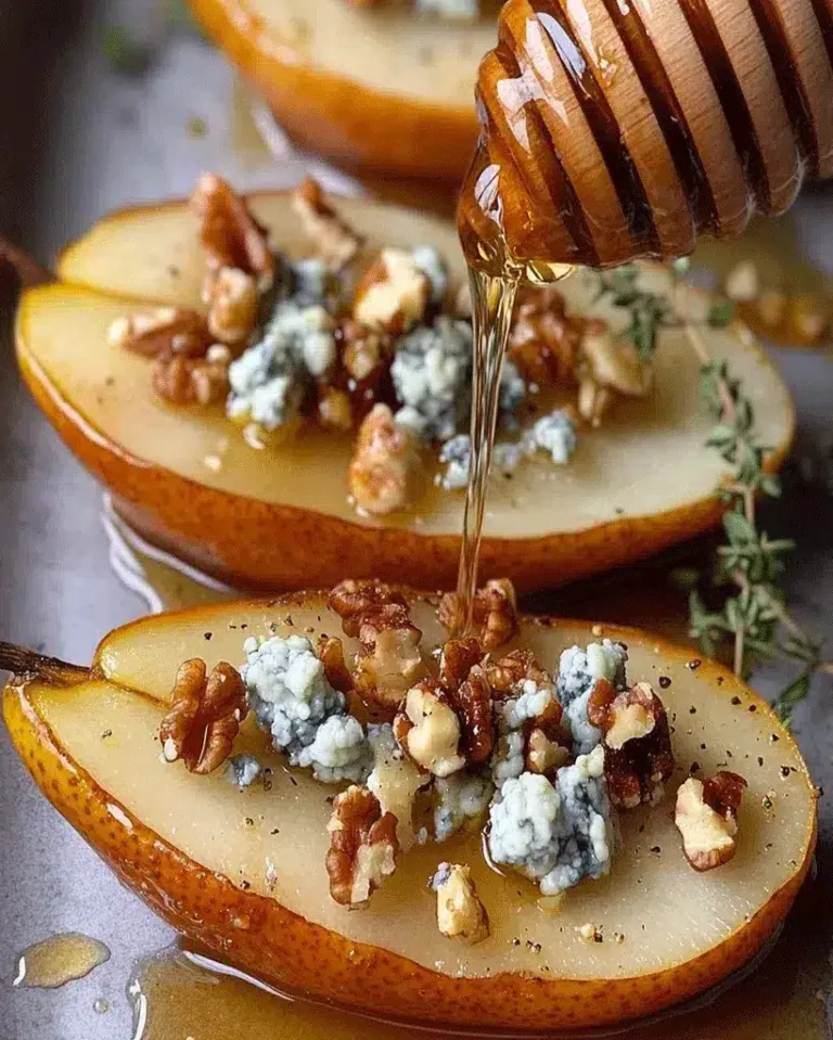 Easy Baked Pears with Blue Cheese Ready in 30 Minutes