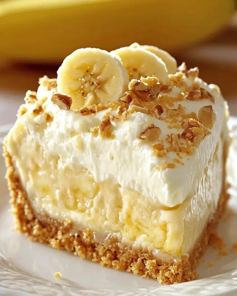 Easy Banana Pudding Crunch Cheesecake Recipe (No-Bake)