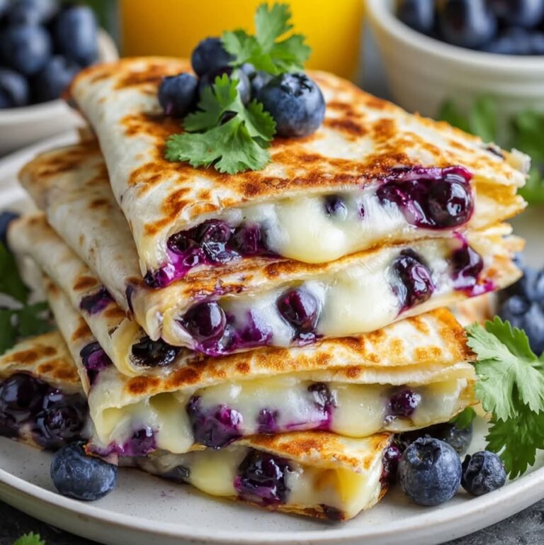 Easy Blueberry Breakfast Quesadilla Ready in 30 Minutes