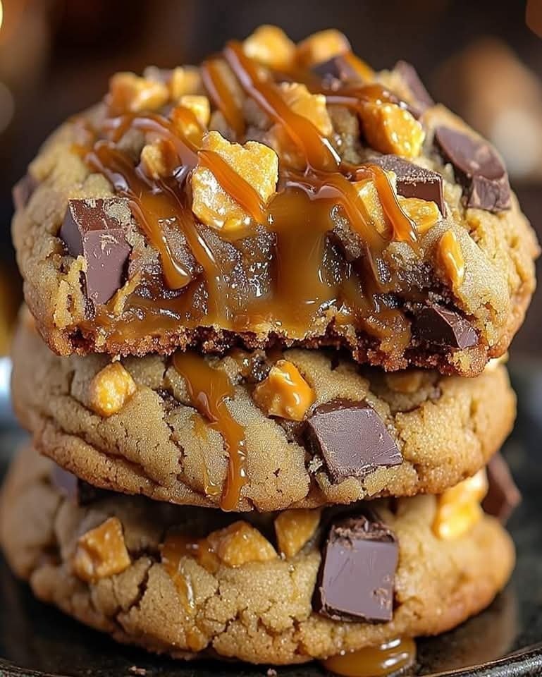 Easy Butterfinger Caramel Crunch Cookies Ready in 30 Minutes