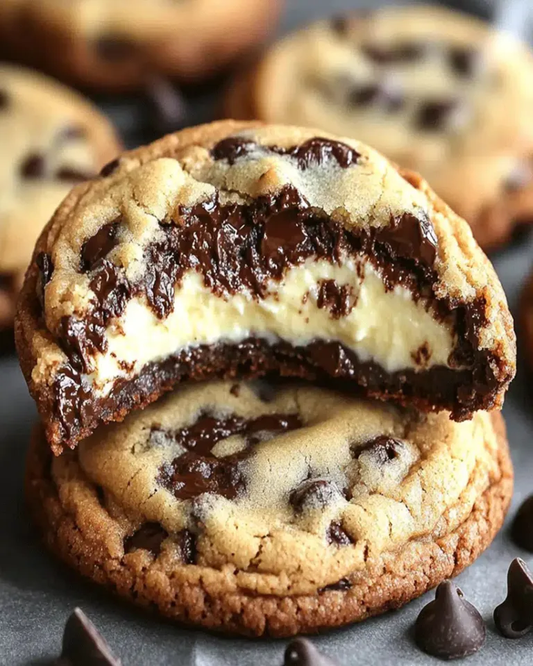 Ultimate Cheesecake Stuffed Chocolate Chip Cookies Ready in 30 Minutes