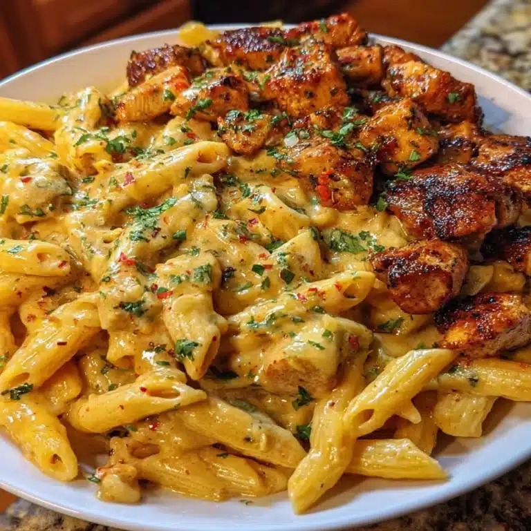 Easy Cheesy Garlic Cajun Chicken Pasta Ready in 30 Minutes