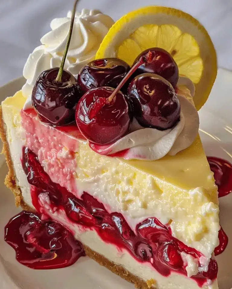 Easy Cherry Lemon Cheesecake Recipe – No-Bake & Delicious