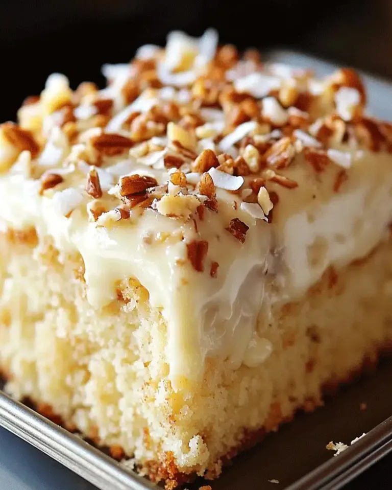 Easy Coconut Pecan Vanilla Cake – Ready in 30 Minutes