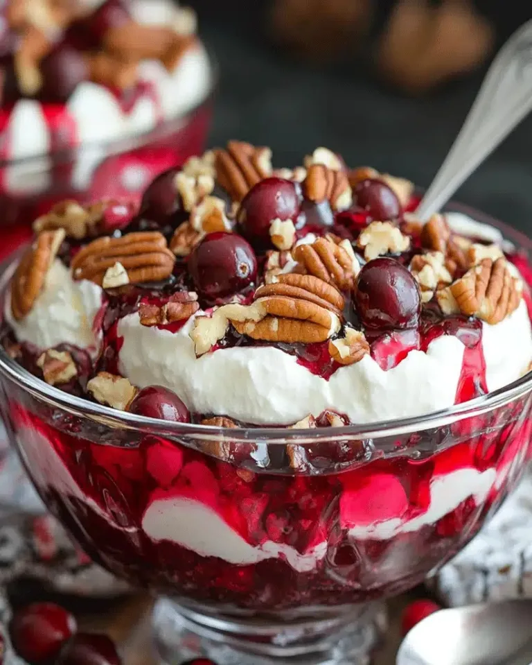 Easy Cranberry Pecan Cheesecake Fluff Ready in 30 Minutes