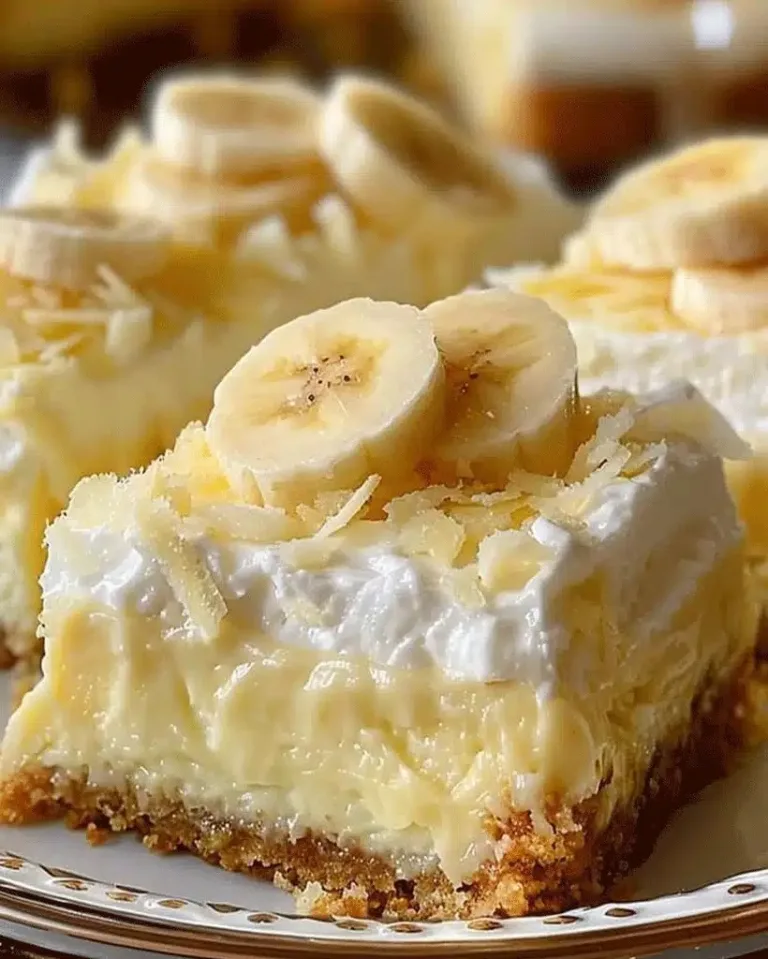 Best Creamy Banana Pudding Cheesecake Bars Ready in 30 Minutes