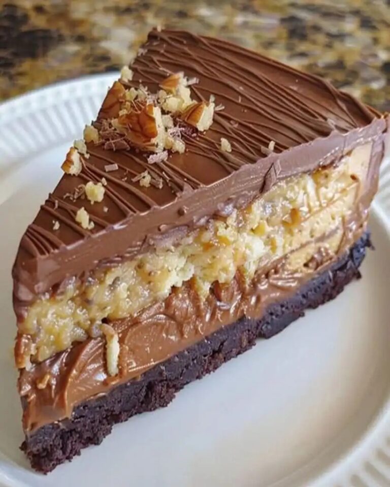 Best Creamy German Chocolate Cheesecake – No-Bake Delight