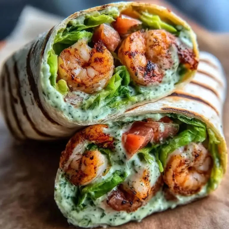 Easy 16-Minute Grilled Shrimp Caesar Wrap – Perfect Weeknight Meal
