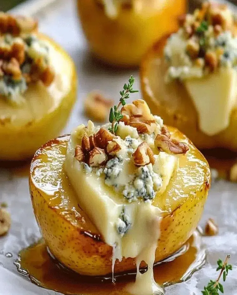 Easy Roasted Pears with Blue Cheese and Walnuts in 30 Minutes