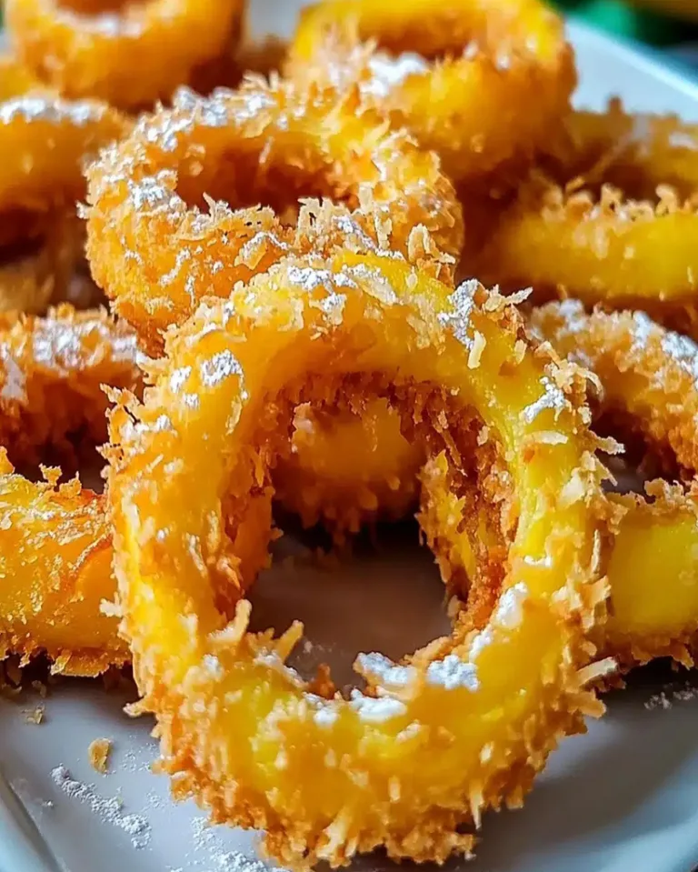 Easy Fried Pumpkin Rings with Coconut Crust Ready in 30 Minutes
