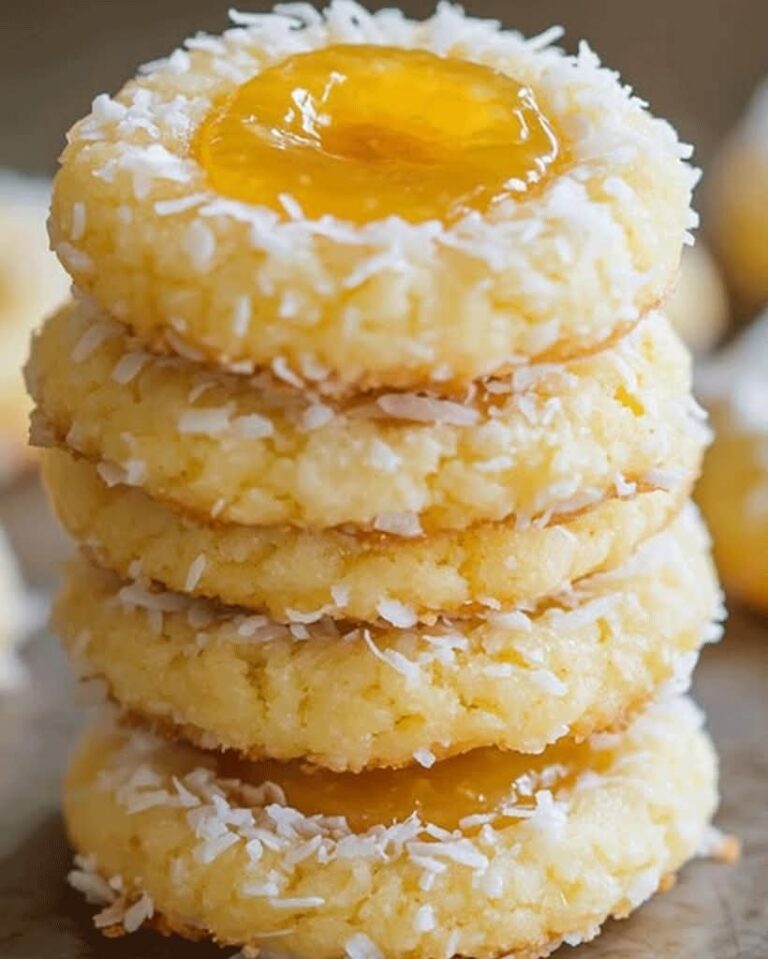 Easy Hawaiian Pineapple Coconut Thumbprint Cookies Ready in 30 Minutes