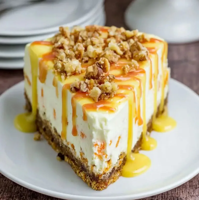 Easy Homemade Carrot Cake Cheesecake – No-Bake Delight