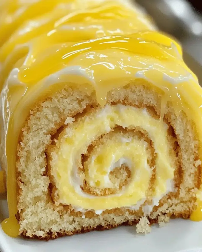Easy Lemon Cream Roll Cake Ready in 30 Minutes