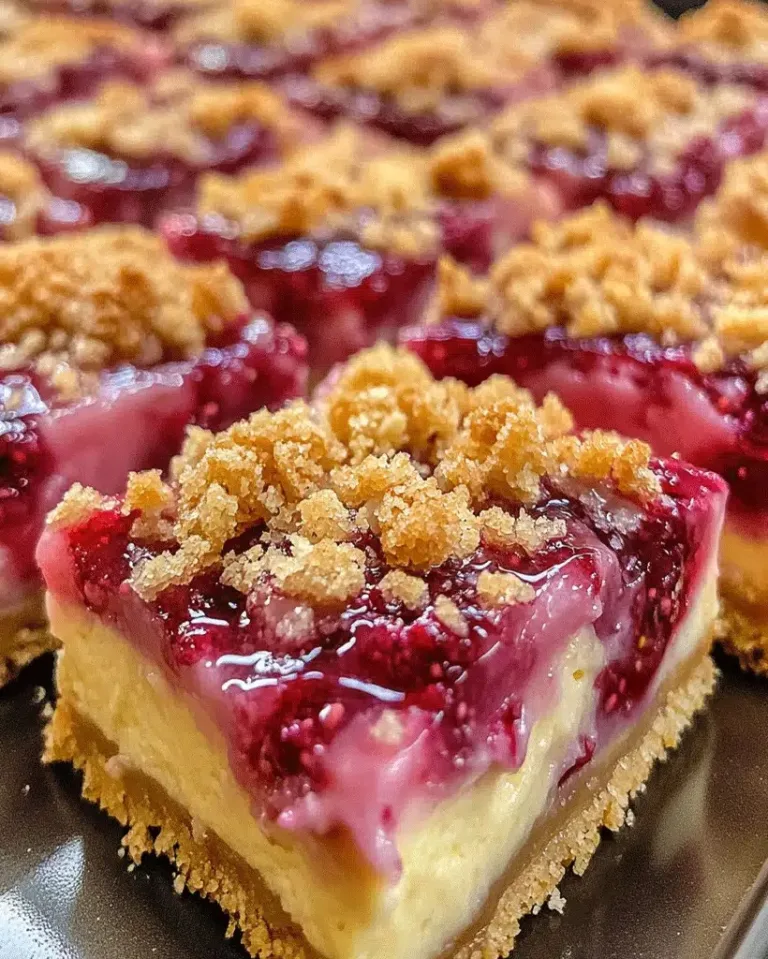 Best Lemon Raspberry Cheesecake Crunch Bars – Ready in 30 Minutes