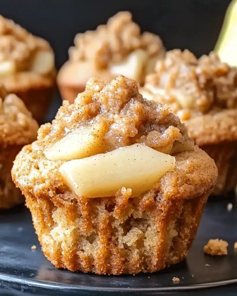 Easy Luscious Cinnamon Streusel Pear Muffins Ready in 30 Minutes
