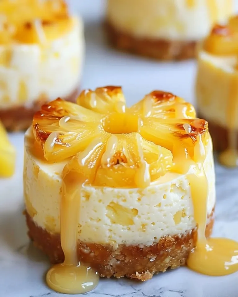Easy Mini Pineapple Upside-Down Cheesecakes Ready in 30 Minutes