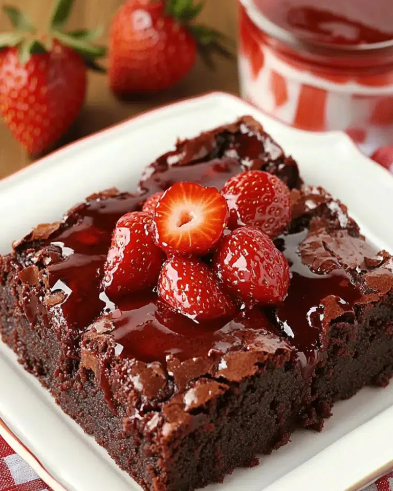 Easy Strawberry Brownie Recipe Ready in 30 Minutes