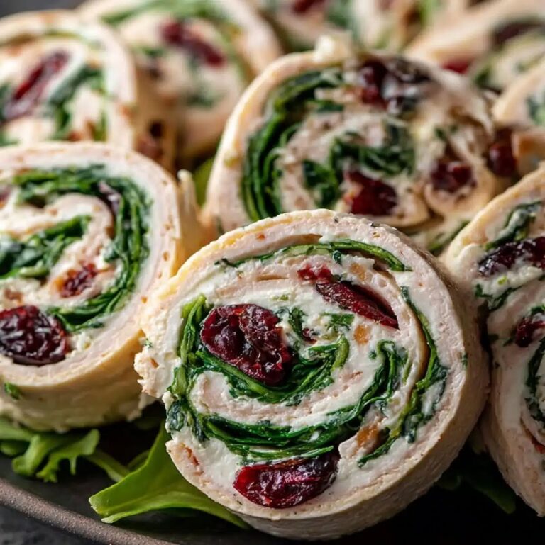 Easy Turkey Cranberry Pinwheels Ready in 30 Minutes