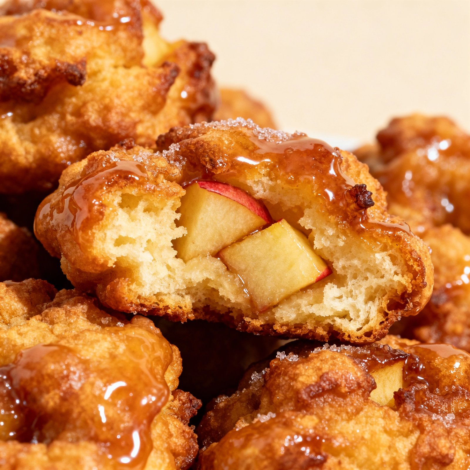 Baked Apple Fritters finished