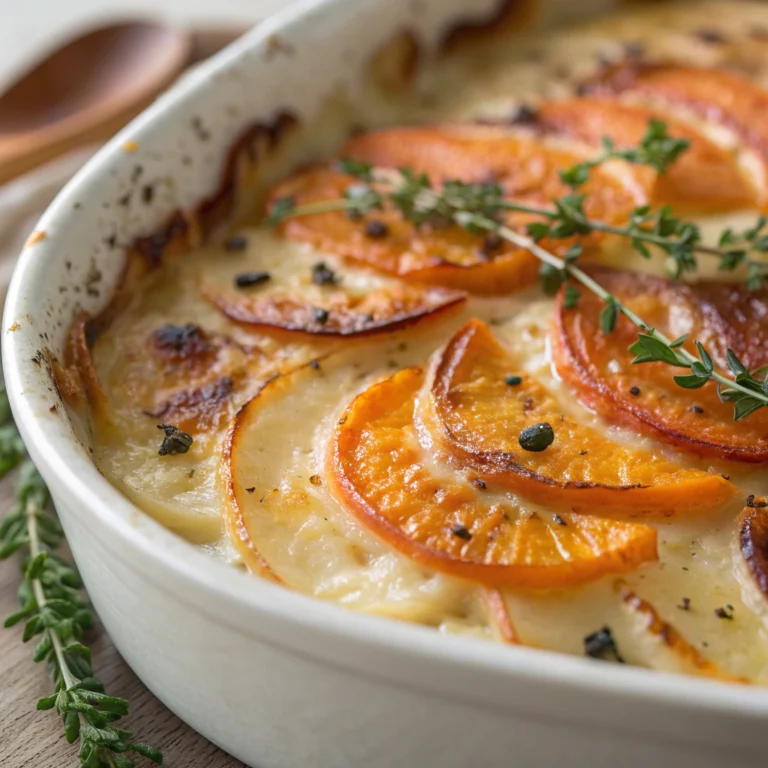 Easy Cheesy Root Vegetable Gratin Recipe