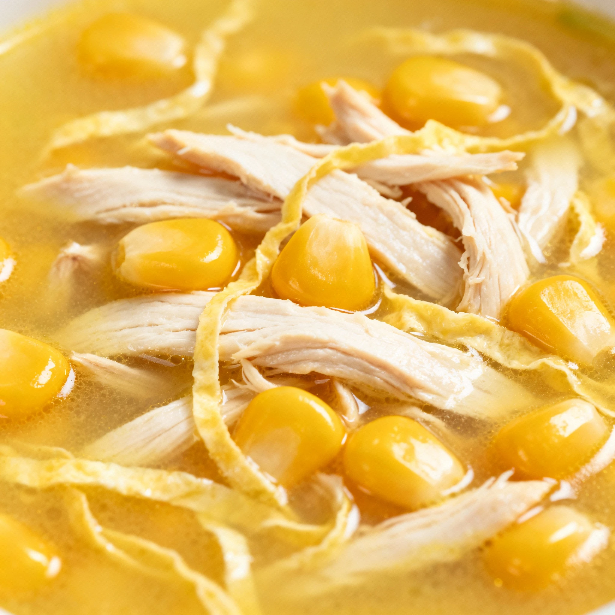 Chicken Corn Soup (Chinese Style) finished