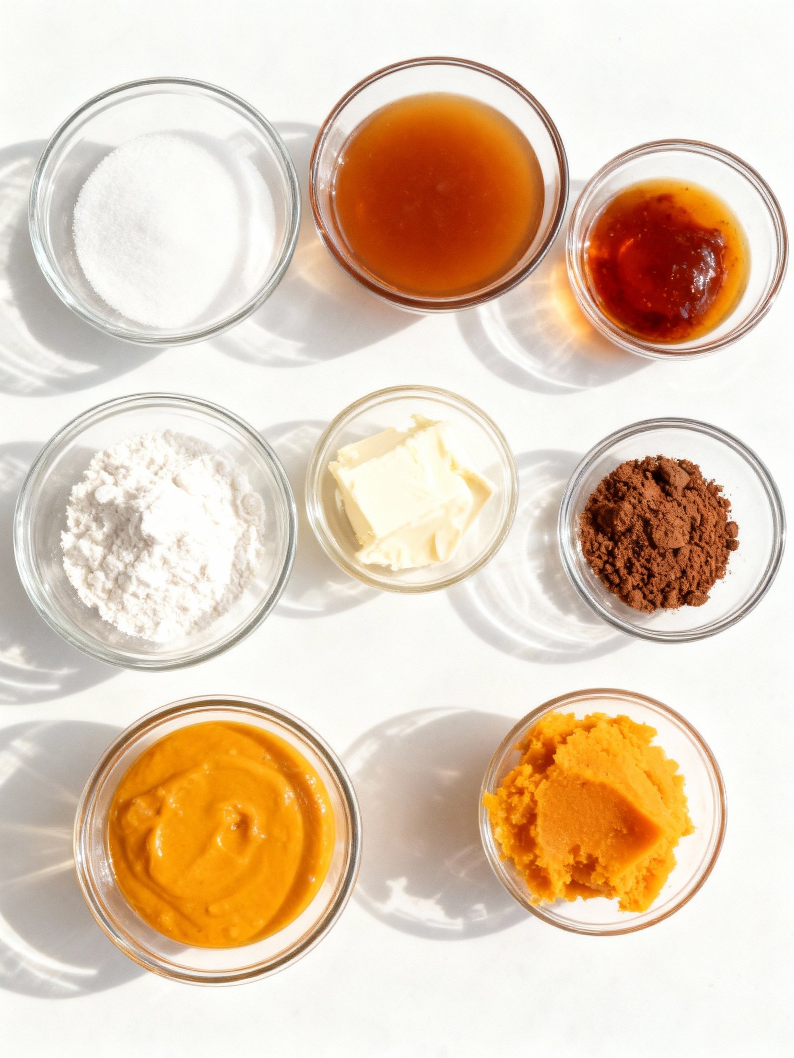 Chocolate Pumpkin Cheesecake Bars ingredients