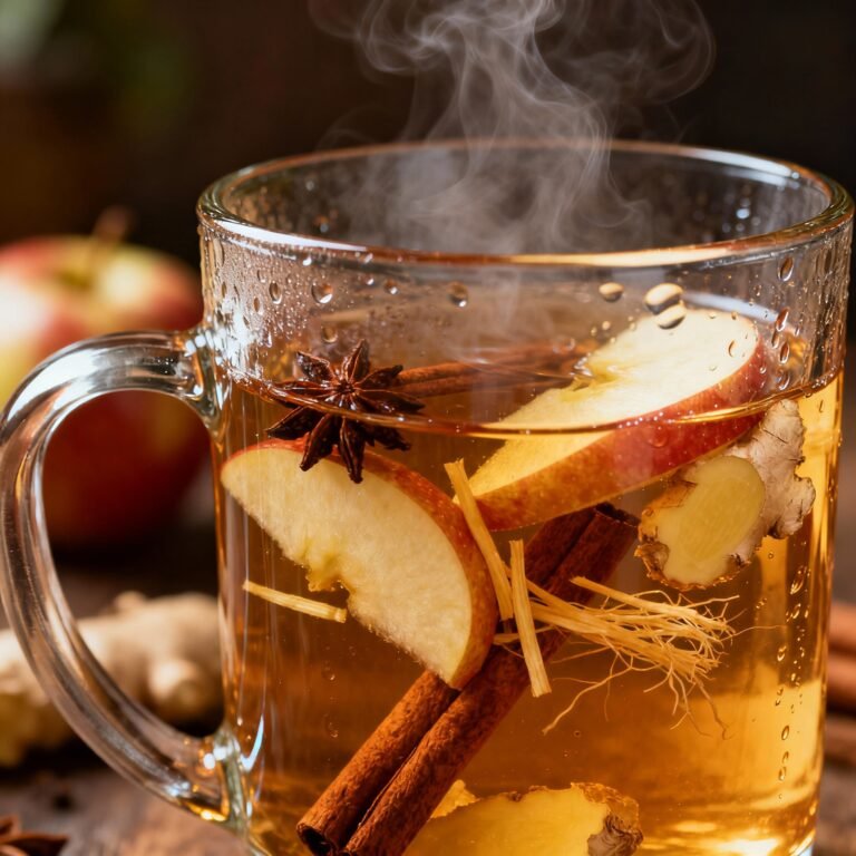 Cozy Cinnamon Apple Tea with Ginger