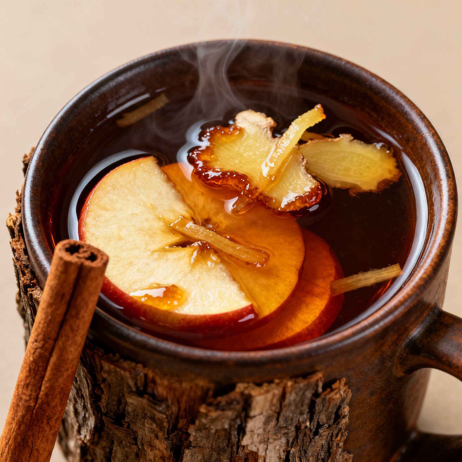 Cozy Cinnamon Apple Tea with Ginger finished